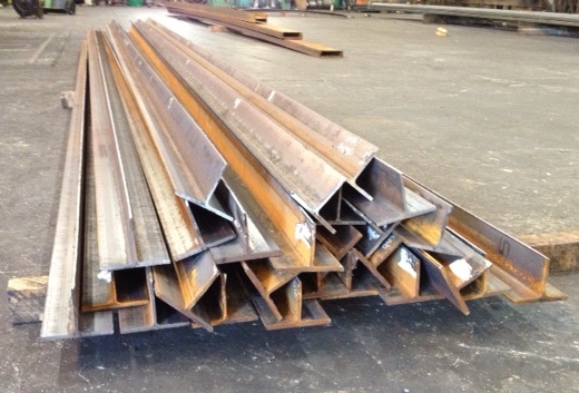 How are steel I beams made?